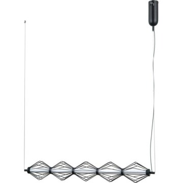 ITALUX - LED lestenec na sajli SEVILLA LED/25W/230V 3000K črna