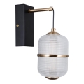ITALUX - LED stenska svetilka ALANI LED/6W/230V 3000K črna/zlata