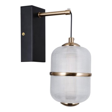 ITALUX - LED stenska svetilka ALANI LED/6W/230V 3000K črna/zlata