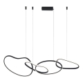 ITALUX - LED viseči lestenec na jeklenem kablu FONTE LED/60W/230V 3000/4000/6000K črna