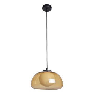 ITALUX - Lestenec AINALE na vrvici 1xG9/7W/230V črna/dimno rjava