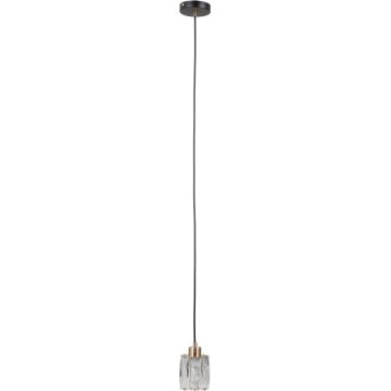 ITALUX - Lestenec na kablu TORNO 1xE14/40W/230V črna/zlata
