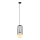 ITALUX - Lestenec na vrvici MATTY 1xE27/40W/230V 100 cm črna
