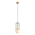 ITALUX - Lestenec na vrvici MATTY 1xE27/40W/230V 100 cm zlata