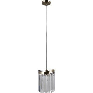 ITALUX - Lestenec na vrvici SABRIGA 1xE14/40W/230V mat krom