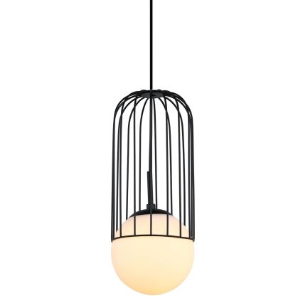 ITALUX - Lestenec na vrvici MATTY 1xE27/40W/230V 100 cm črna
