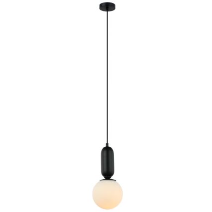 ITALUX - Lestenec na vrvici ALDEVA 1xE27/40W/230V črna