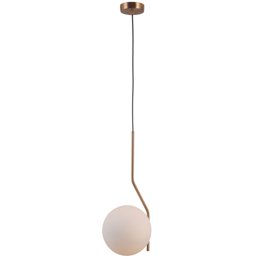 ITALUX - Lestenec na vrvici CARIMI 1xE27/5W/230V medenina