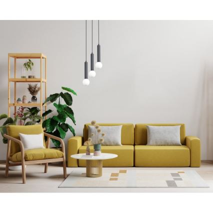 ITALUX - Lestenec na kablu FILANO 3xG9/5W/230V črna