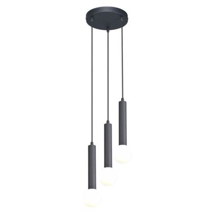 ITALUX - Lestenec na kablu FILANO 3xG9/5W/230V črna