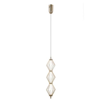 ITALUX - LED lestenec na kablu SEVILLA LED/15W/230V 3000K v zlati barvi