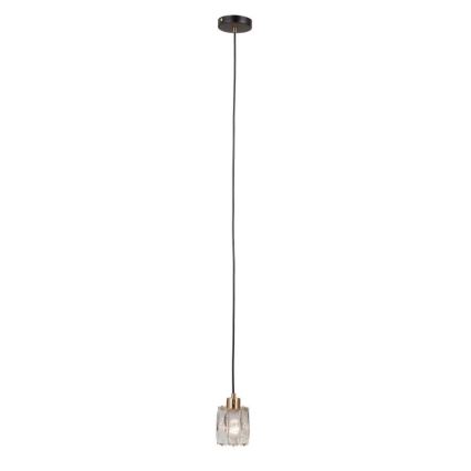 ITALUX - Lestenec na kablu TORNO 1xE14/40W/230V črna/zlata