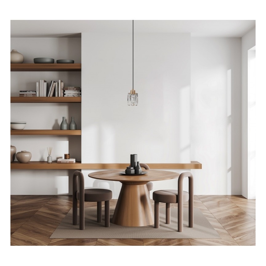 ITALUX - Lestenec na kablu TORNO 1xE14/40W/230V zlate barve