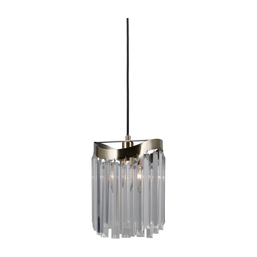 ITALUX - Lestenec na vrvici SABRIGA 1xE14/40W/230V mat krom