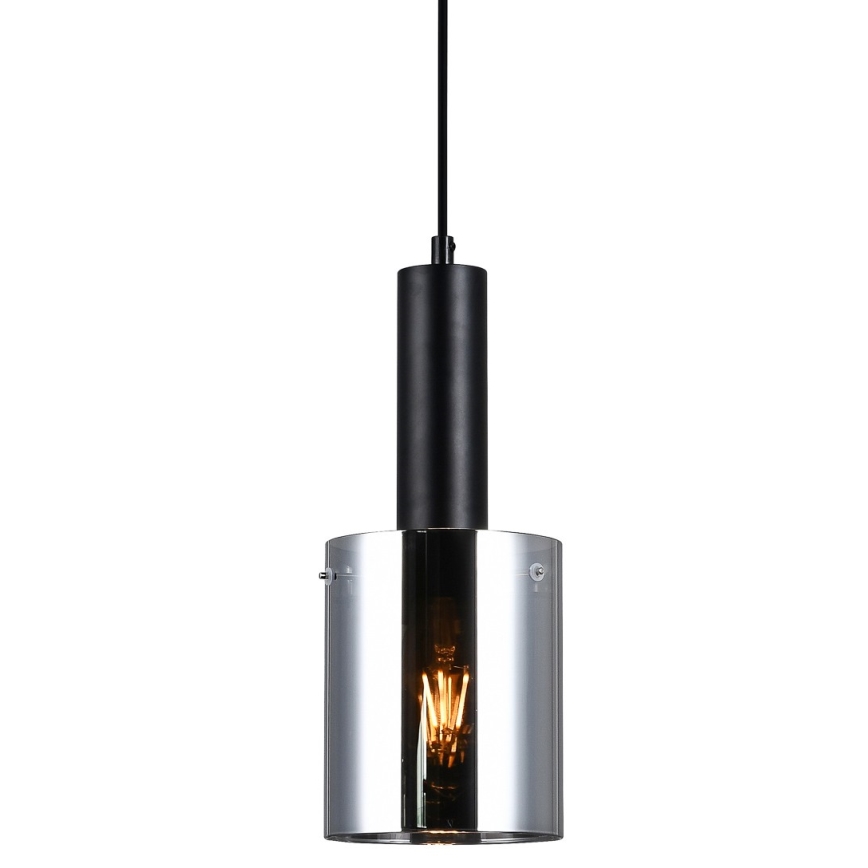 ITALUX - Lestenec na vrvici SARDO 1xE27/40W/230V črna