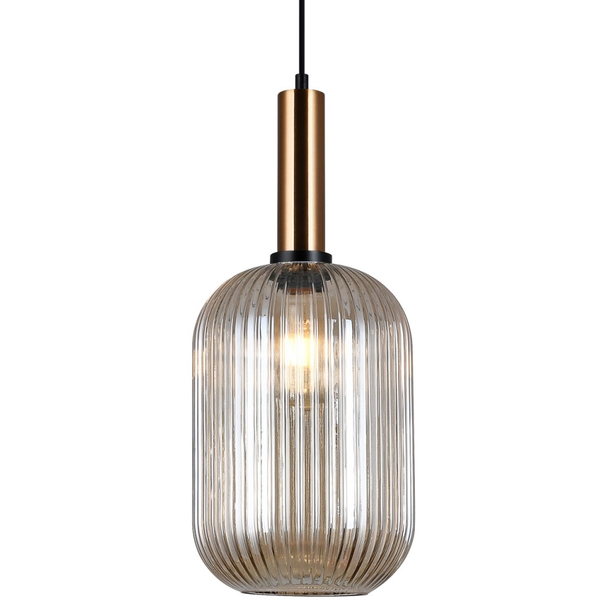 ITALUX - Lestenec na vrvici ANTIOLA 1xE27/40W/230V pr. 20 cm bron