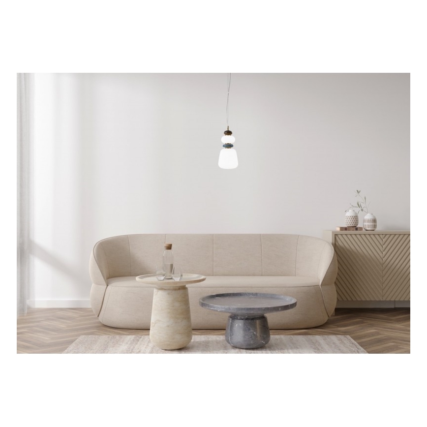 ITALUX - LED Lestenec na kablu EVANS LED/12W/230V 3000K zlata/bela