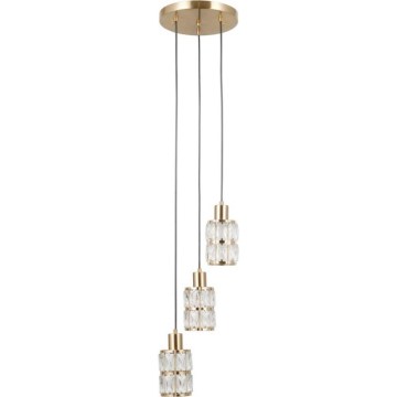 ITALUX - Viseči lestenec ALMA na kablu 3xE27/40W/230V v zlati barvi