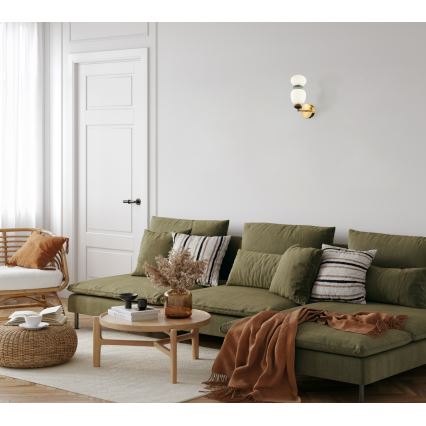 ITALUX - LED stenska svetilka EVANS LED/12W/230V 3000K zlata
