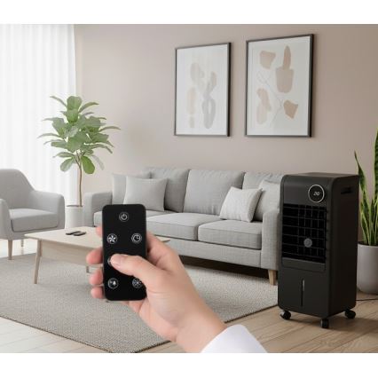 Izhlapevalna prenosna klimatska naprava VIENTO COOL-R 65W/230V črna + daljinski upravljalnik