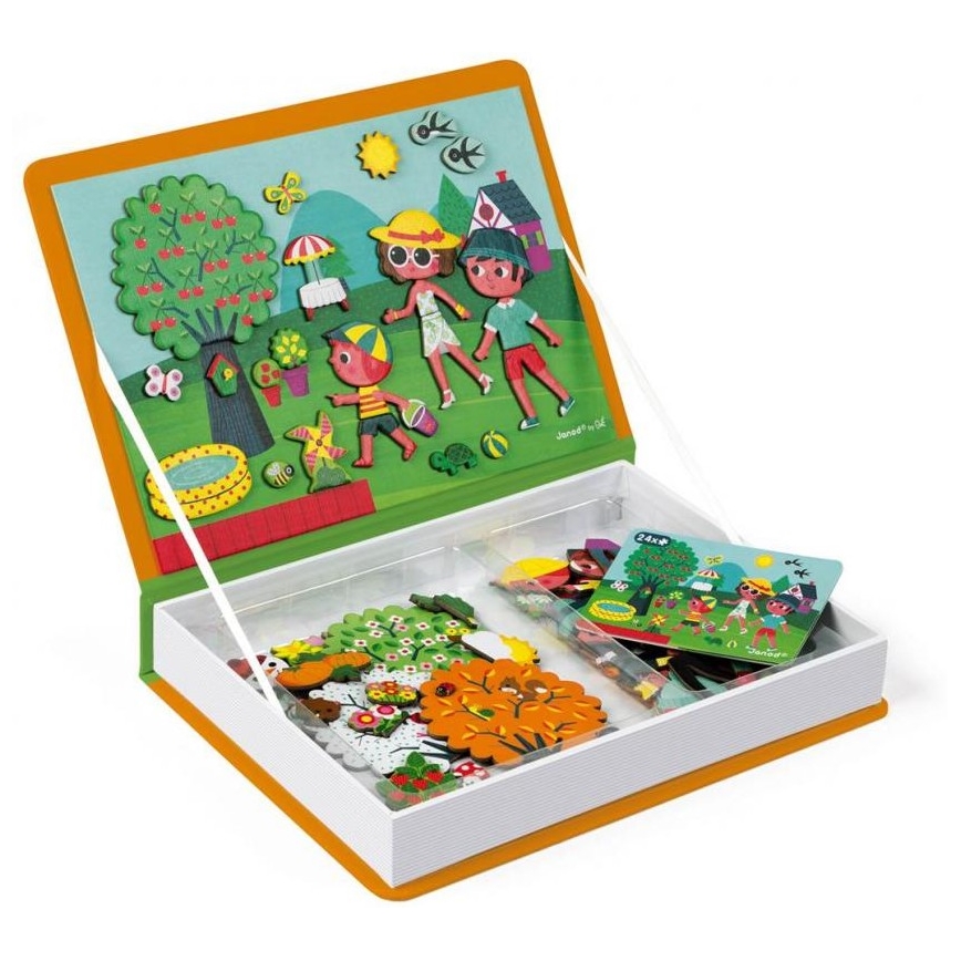 Janod - Magnetni interaktivni set MAGNETIBOOK letni časi