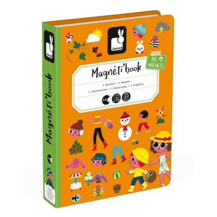 Janod - Magnetni interaktivni set MAGNETIBOOK letni časi