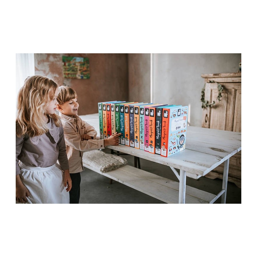 Janod - Magnetni interaktivni set MAGNETIBOOK prevozna sredstva