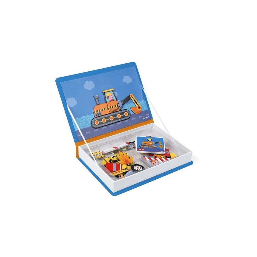 Janod - Magnetni interaktivni set MAGNETIBOOK prevozna sredstva