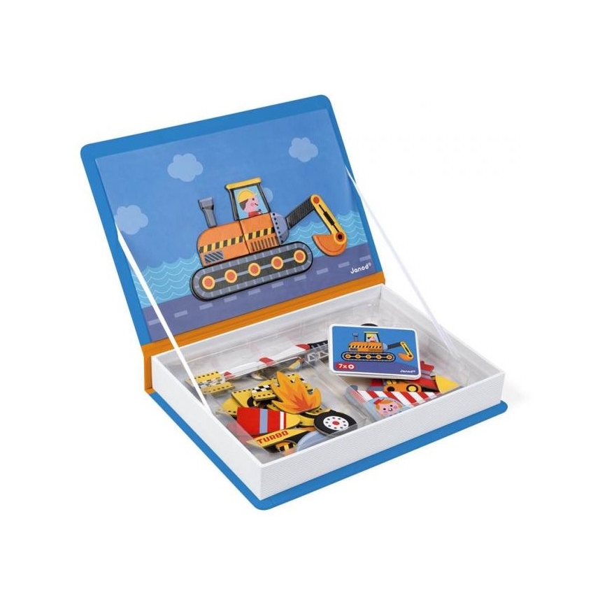 Janod - Magnetni interaktivni set MAGNETIBOOK prevozna sredstva