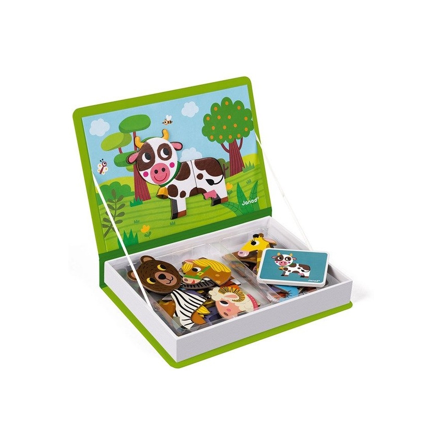 Janod - Magnetni interaktivni set MAGNETIBOOK živali