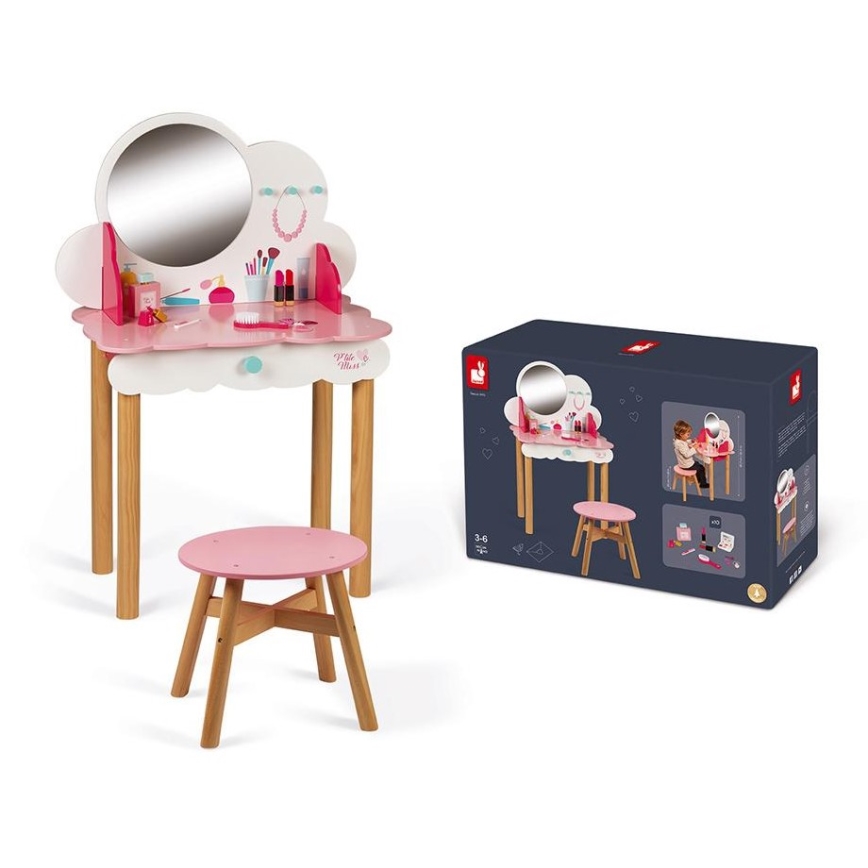 Janod - Otroška kozmetična mizica CANDY CHIC