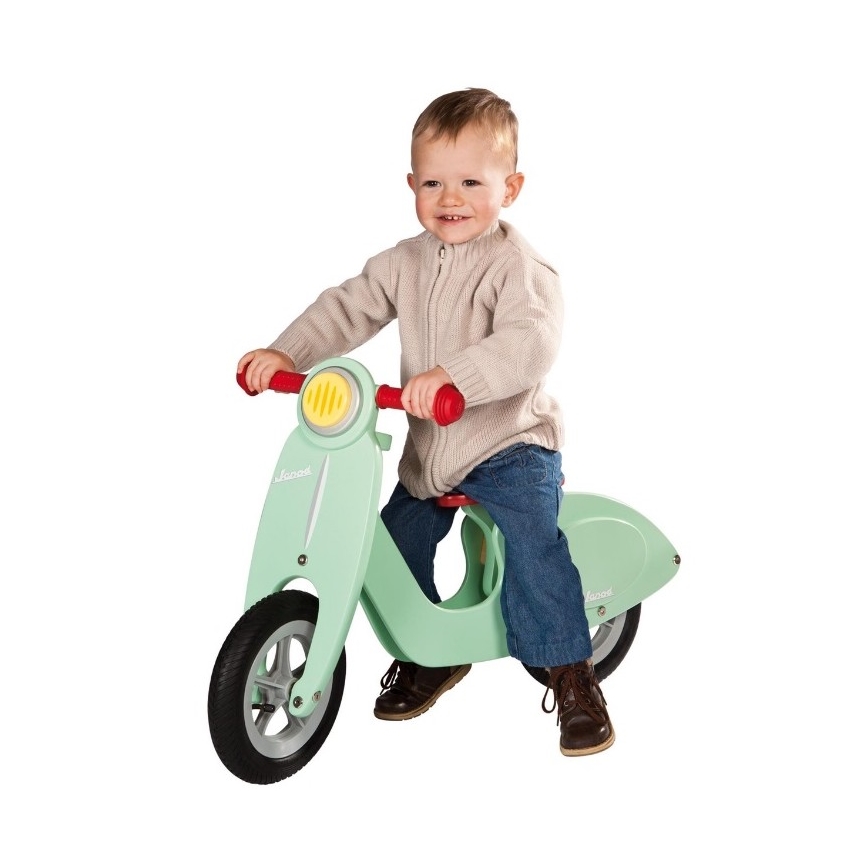 Janod - Otroško potisno kolo VESPA zelena