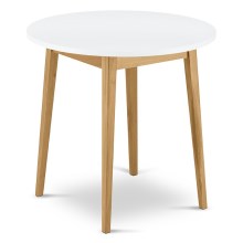 Jedilna miza FRISK 75x80 cm bela/hrast