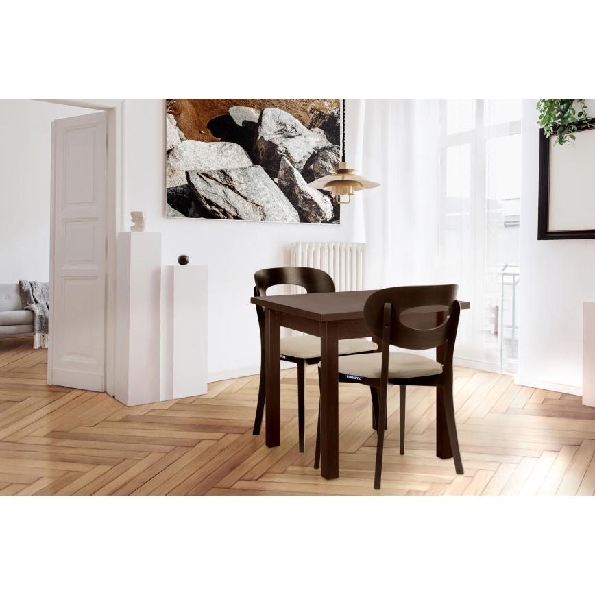 Jedilna miza HOSPE 78x80 cm oreh