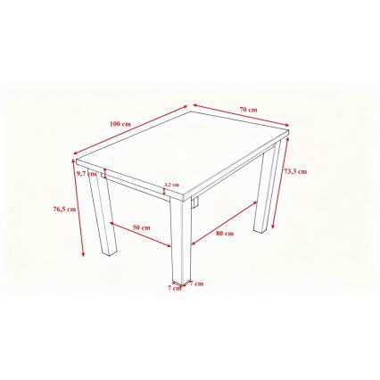 Jedilna miza NOAH hrast