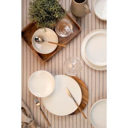 Jedilni komplet 18 kosov bel/porcelan