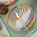 Jedilni komplet 18 kosov pisan/porcelan