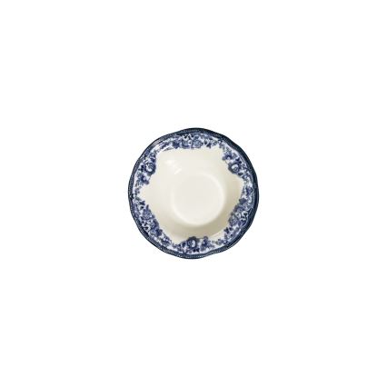 Jedilni komplet 24 kosov, bel/moder, iz porcelana