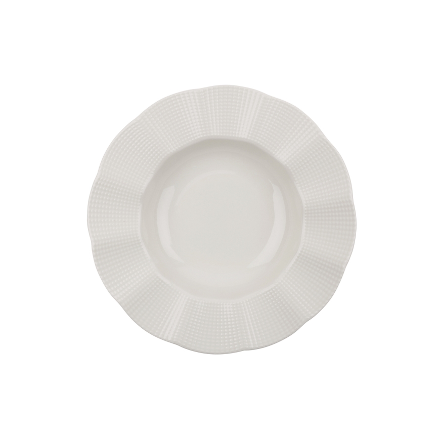 Jedilni komplet 24 kosov bel/porcelan