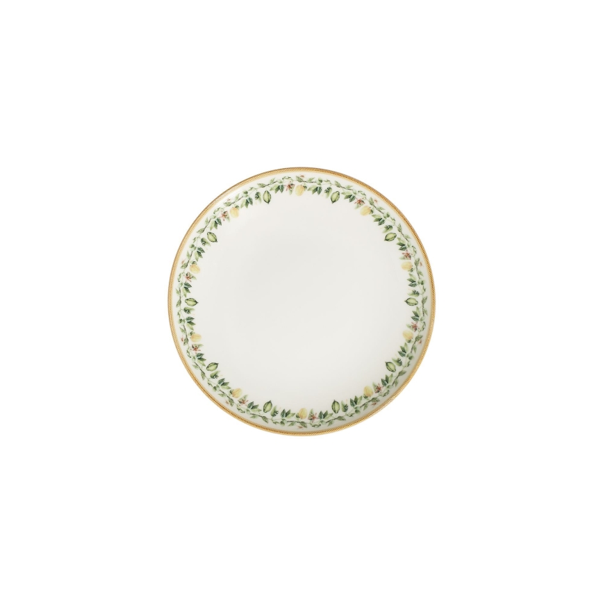 Jedilni komplet 24 kosov kremna/bežna/zelena/porcelan