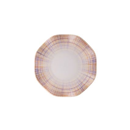 Jedilni komplet 24 kosov oranžna/modra/porcelan