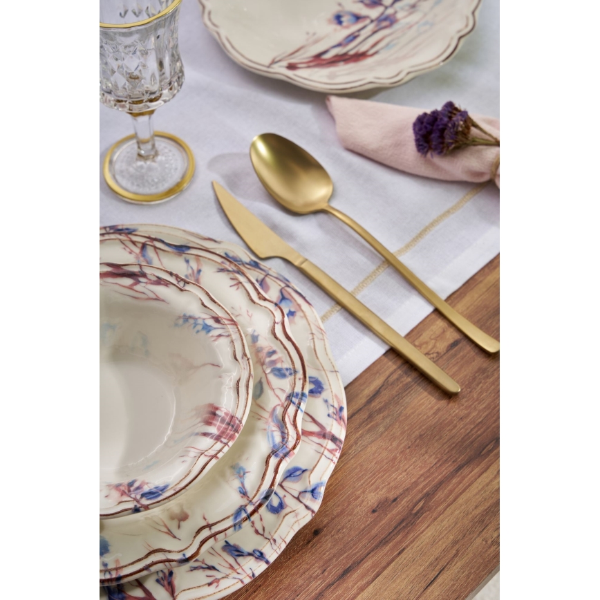 Jedilni komplet 24 kosov pisan/porcelan
