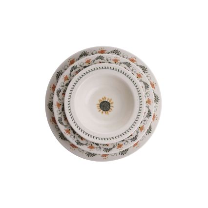 Jedilni komplet 24 kosov pisano/porcelan