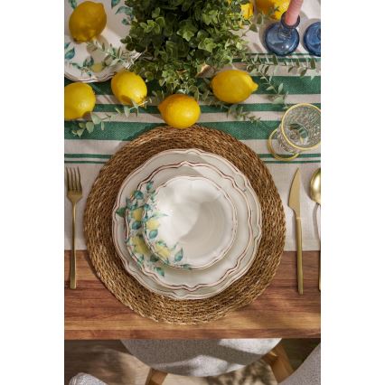 Jedilni komplet 24 kosov večbarven/porcelan