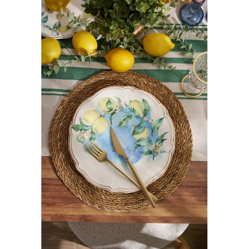 Jedilni komplet 24 kosov večbarven/porcelan