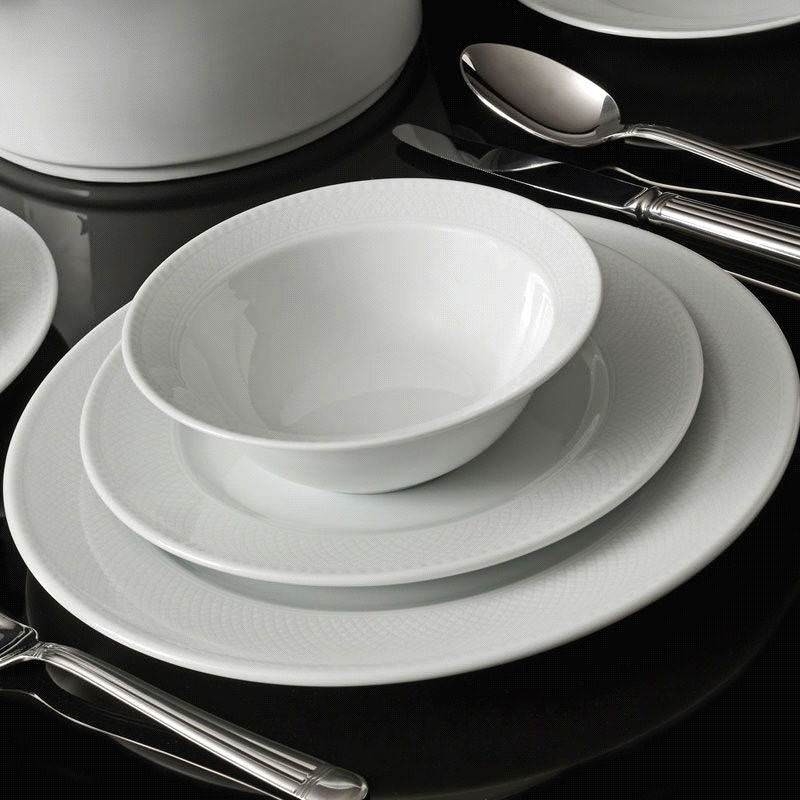 Jedilni komplet 53 kosov bel/porcelan