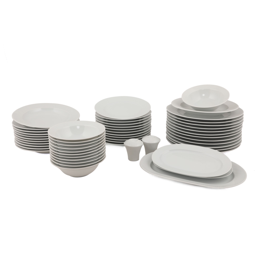 Jedilni komplet 53 kosov bel/porcelan