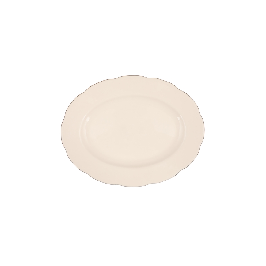 Jedilni komplet 83 kosov bela/bakrena/porcelan