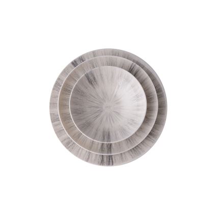 Jedilni servis, 24-delni, siva/porcelan