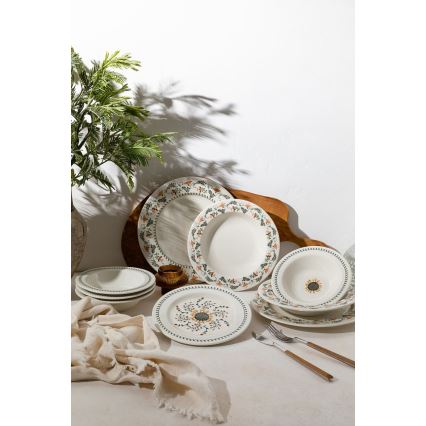Jedilni servis 24 kosov pisan/porcelan